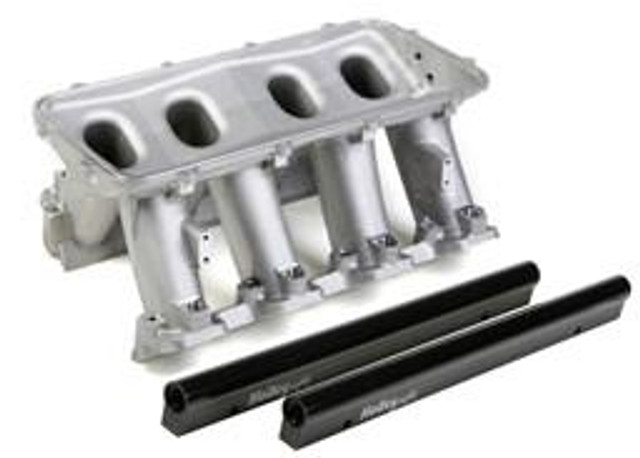 Holley Performance Parts – EFI, Intakes, & More LS7 HI-RAM, IM EFI, BASE ONLY, high-performance intake manifold for LS7 engines with dual intake runners and mounting hardware.