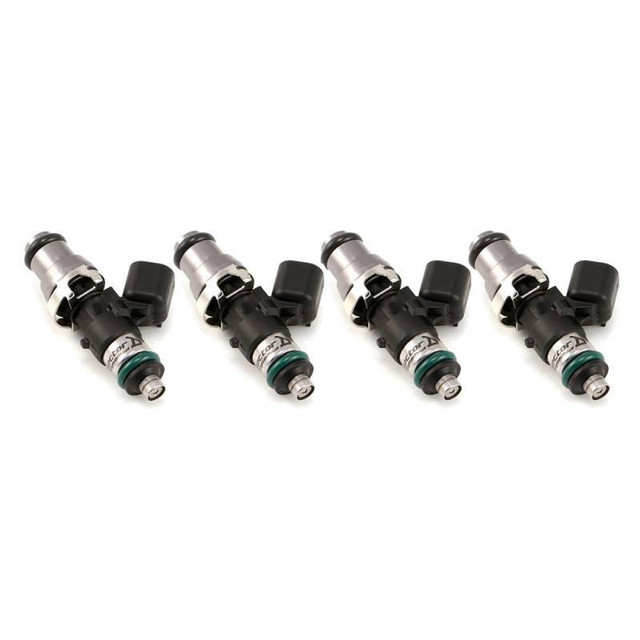 Precision Fuel Injectors, Injector Dynamics ID1700-XDS 1700.48.14.14.4 Fuel Injectors with 14mm grey adapters, set of 4