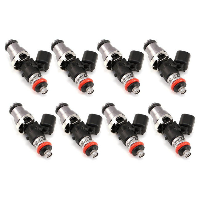Precision Fuel Injectors from Injector Dynamics ID2600-XDS 2600.48.14.15.8 Fuel Injectors, 14mm adapter top, orange lower o-ring, set of 8.