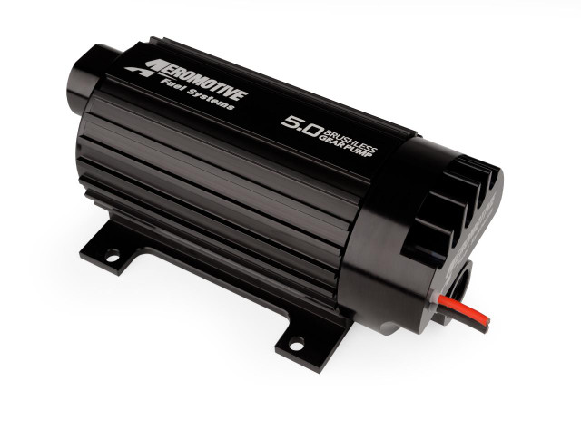 Aeromotive High-Performance Fuel System Parts, In-line variable speed controlled fuel pump with signature brushless spur gear design and 5.0 gallons per minute capacity