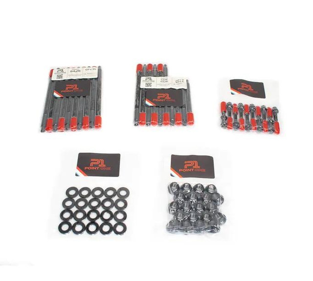 BTR POINT ONE Cylinder Head Stud Kit, automotive engine replacement parts for 1997-2003 GM LS engines, includes cylinder head bolts, washers, and hardware for engine performance upgrades. BTR POINT ONE Cylinder Head Stud Kit, automotive engine replacement parts for 1997-2003 GM LS engines, includes cylinder head bolts, washers, and hardware for engine performance upgrades.
