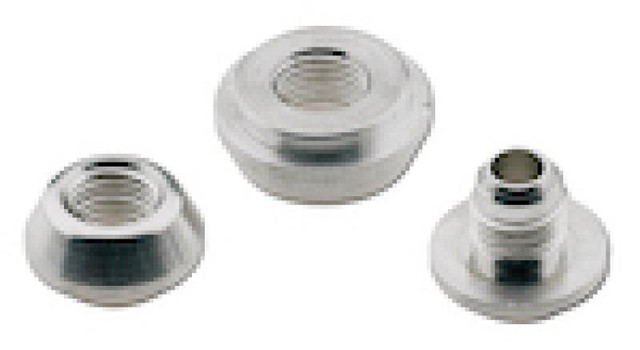 Fragola 499516 #6 Female Weld Bung, metal fittings for plumbing or industrial applications, including three different sizes with threaded connections for secure attachment. Fragola 499516 #6 Female Weld Bung, metal fittings for plumbing or industrial applications, including three different sizes with threaded connections for secure attachment.