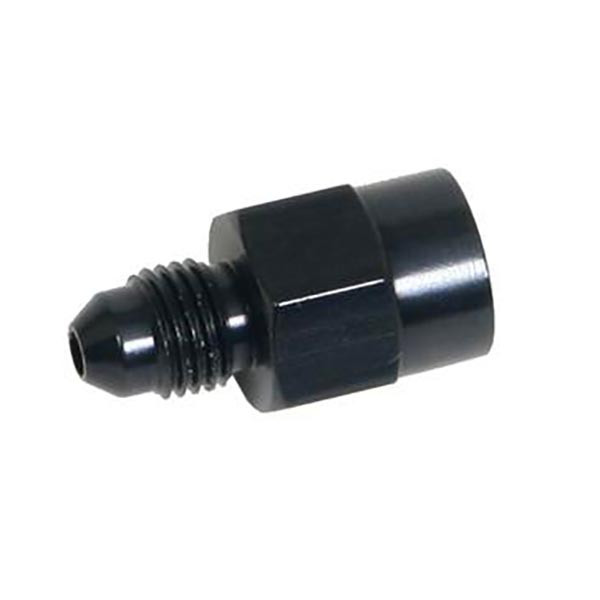 Fragola 495020-BL #3 X 1/8 FPT Gauge Adapter-Straight Black, set of blue anodized aluminum fittings and adapters for fluid and air lines.