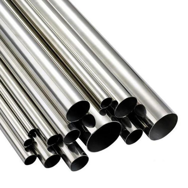 Ace 20044 2.5 inch OD 304 Stainless Steel Tubing, 4 Foot Length, polished stainless steel pipes with various diameters, industrial piping for construction and fabrication.