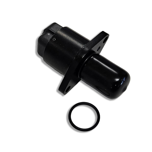 Scram Speed SNS 143 SNIPER IAC, automotive part in black with mounting flange and rubber O-ring.
