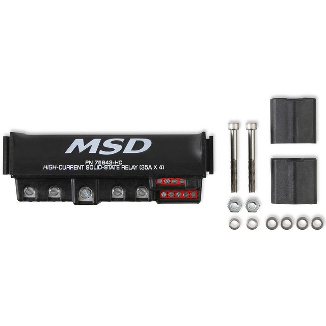 MSD 75643-HC High-Current Solid-State Relay 35Ax4, Black MSD 75643-HC High-Current Solid-State Relay 35Ax4, Black