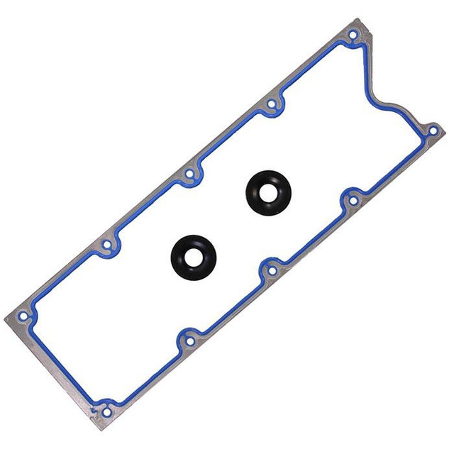 Fel Pro MS92465 Gen III LS Valley Cover Gasket Set, engine valve cover gasket with two black rubber grommets.