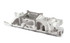 Weiand 8124 Small Block Ford Street Warrior Intake Manifold, automotive engine intake manifold in silver color.