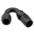 Fragola 231512-BL #12 X 150 PRO-FLOW HOSE END BLACK, black hose end fitting with 90-degree bend for connecting hoses.