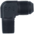 Fragola 482210-BL #10 X 1/2 MPT, 90 Degree Black Adapter, Pipe Fitting for Plumbing and Industrial Applications