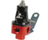 Aeromotive High-Performance Fuel System Parts Aeromotive 13301 Universal Bypass Regulator - 3-Port 3/8'' NPT, black and red fuel bypass regulator with mounting bracket and adjustable fittings.