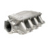 BTR EQUALIZER 3 INTAKE MANIFOLD - SQUARE PORT - IMA-03, a metallic car intake manifold with four square port outlets for engine performance enhancement.