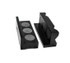 BTR Aluminum Magnetic Vise Jaws - Black, durable black aluminum magnetized vise jaws for secure clamping.