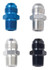 Fragola 481607-BL #8 X 1/4 MPT, STRAIGHT ADAPTER BLACK, metal straight adapters in blue, silver, white, and black finishes for plumbing or fluid transfer applications. Fragola 481607-BL #8 X 1/4 MPT, STRAIGHT ADAPTER BLACK, metal straight adapters in blue, silver, white, and black finishes for plumbing or fluid transfer applications.