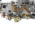 Holley Performance Parts – EFI, Intakes, & More Holley 0-4779S MODEL 4150 750CFM Carburetor, close-up of metallic carburetor components with mechanical linkages and adjustment screws.