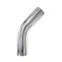 Ace 11044 3.00 inch OD Aluminum 45 Degree Mandrel Bend, shiny metallic exhaust pipe bend.