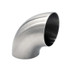 Ace ACE 210-350-C 3.5-inch OD Stainless Steel Tight Radius 90 Degree Elbow Pipe Fitting, smooth curved pipe connector for piping systems.