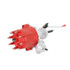 MSD 8388 Chrysler 318-360 Ready-to-Run Distributor, automotive ignition distributor with red and silver housing and electrical connections.