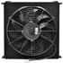 Setrab FP948M22I Series 9 48 row with 12 volt fan, industrial cooling radiator with mounted fan for vehicle or machinery cooling.