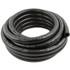 Fragola 876010 5/8" Black Push Lok 6 Feet, flexible black rubber hydraulic hose coiled for fluid transfer.
