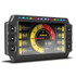 Haltech HT-067010 iC-7 Digital Dash Kit 7 inch, car dashboard display with digital gauges and colorful LED strip.