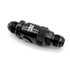Scram Speed -8AN Dry break quick disconnect fitting (single), black metal automotive quick disconnect fitting for fluid transfer.