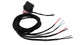 Scram Speed Dual Electric Fan Relay Wiring Harness - ground triggered, with multiple colored wires for EFI swaps.
