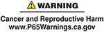 P65 warning banner