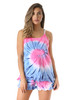 Just Love Tie Dye Pajama Short Set with Ruffle Detail