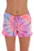 Just Love Tie Dye Pajama Short Set with Ruffle Detail