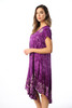 Batik Tie Dye Sundress with Embroidery & Sequins