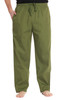 Mens Solid Poplin Pajama Pants with Pockets