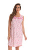 Dreamcrest 100% Cotton Sleeveless Nightgown for Women with Crochet Trim