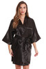 Satin Solid Kimono Robe