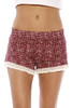 GS121099-1-L Just Love High Waisted Women Shorts - Summer Pom Pom Beach Shorts