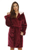 Just Love Women's Hooded Velour Robe with Sherpa Lined Hood and Pockets