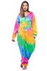 4 Pocket Tie Dye Adult Onesie