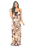 Spaghetti Strap Bar Back Flowy Tie Dye Dress