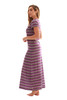 Just Love Womens Stripe Maxi Dress Knit Jersey T-Shirt Dress for Women