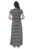Just Love Womens Stripe Maxi Dress Knit Jersey T-Shirt Dress for Women