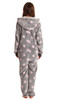 Snowflake Print Pom Pom Adult Onesie