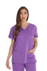 Just Love Solid Stretch Scrub Top for Women Mock Wrap Nursing Shirt