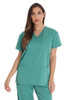 Just Love Solid Stretch Scrub Top for Women Mock Wrap Nursing Shirt