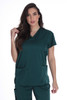 Just Love Solid Stretch Scrub Top for Women Mock Wrap Nursing Shirt