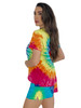 Just Love Tie Dye Shorts Set for Women Tie Dye Rainbow Short Sleeve