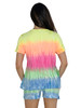 Just Love Tie Dye Shorts Set for Women Tie Dye Rainbow Short Sleeve