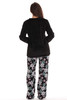 Plush Pajama Sets for Women with Applique