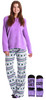 Just Love Plush Women’s Pajama Pant Set with Matching Socks with Sayings