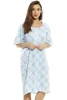 Printed Henley Nightshirt
