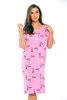 Printed Henley Nightshirt